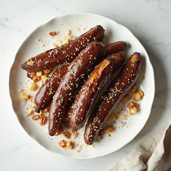 air fryer chocolate bananas