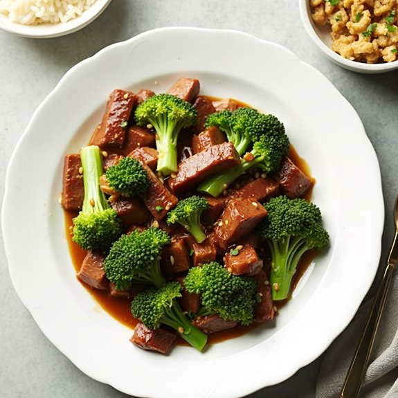 beef and broccoli dish