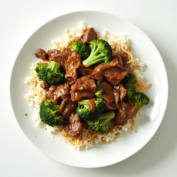 beef and broccoli dish