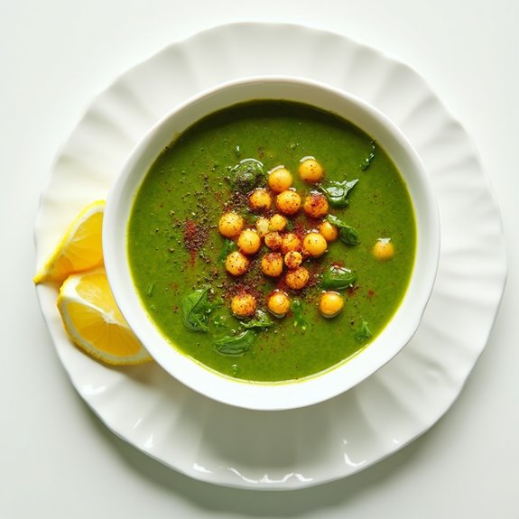 chickpea spinach soup recipe