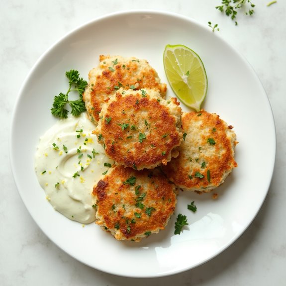 crab cakes with aioli