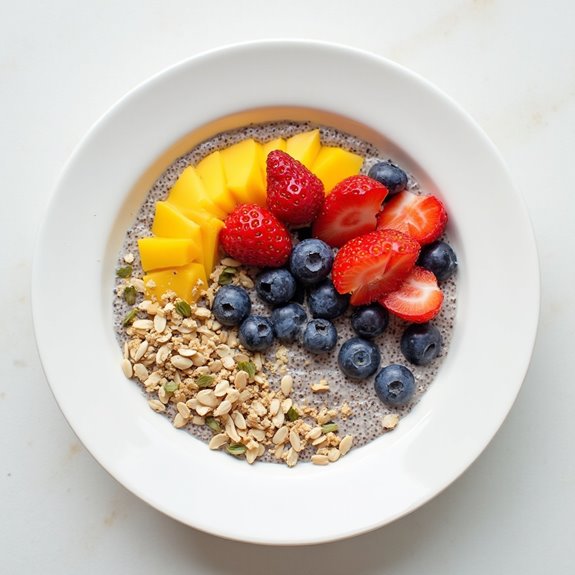 creamy chia seed dessert