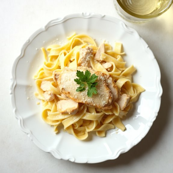 creamy chicken pasta dish