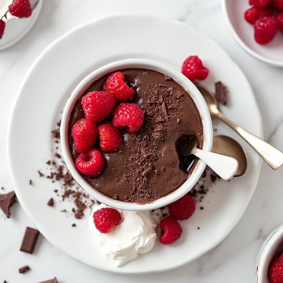 creamy chocolate avocado dessert