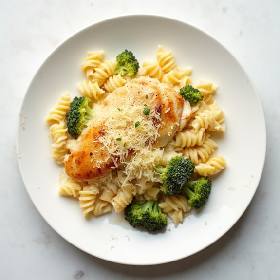 creamy pasta chicken bake