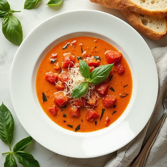 creamy tomato basil stew