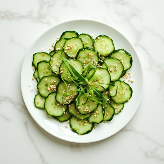 crisp refreshing cucumber salad