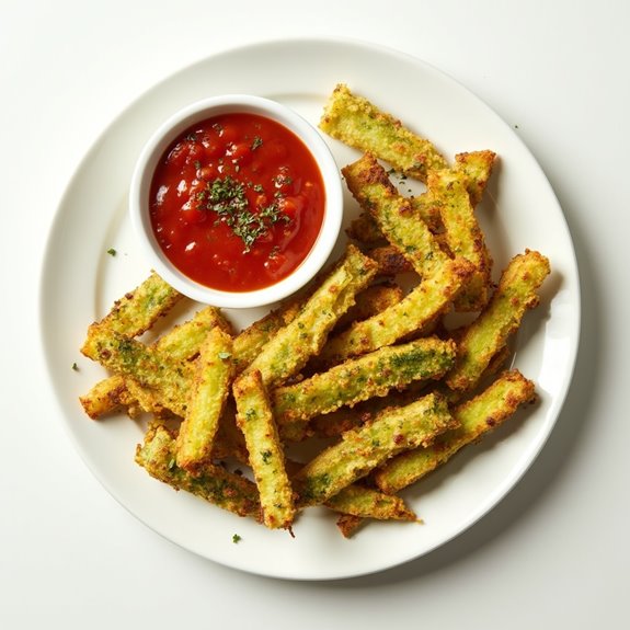 crispy baked zucchini snacks