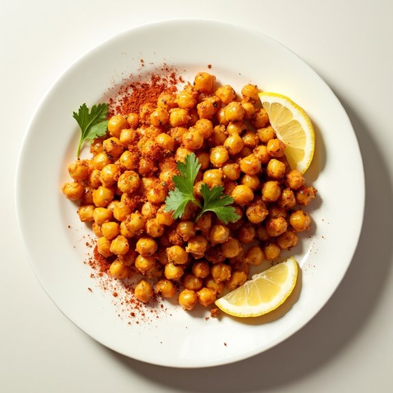 crispy flavorful roasted legumes