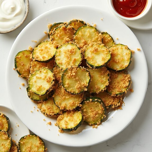 crispy parmesan zucchini snacks