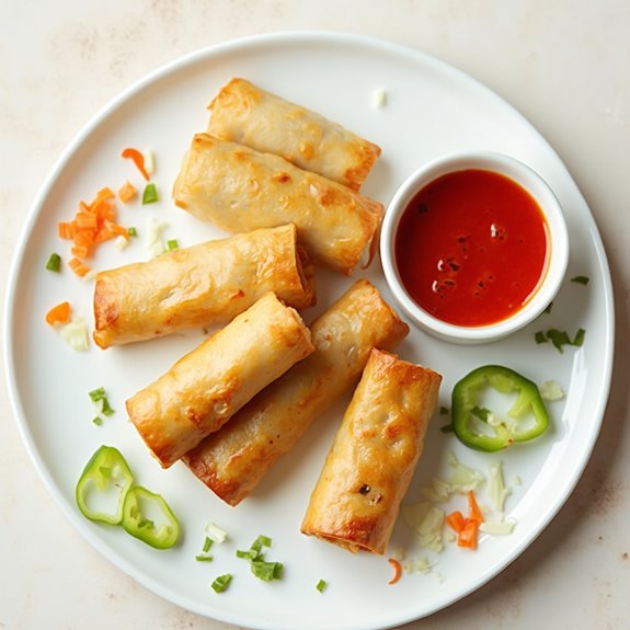 crispy vegetable filled appetizers