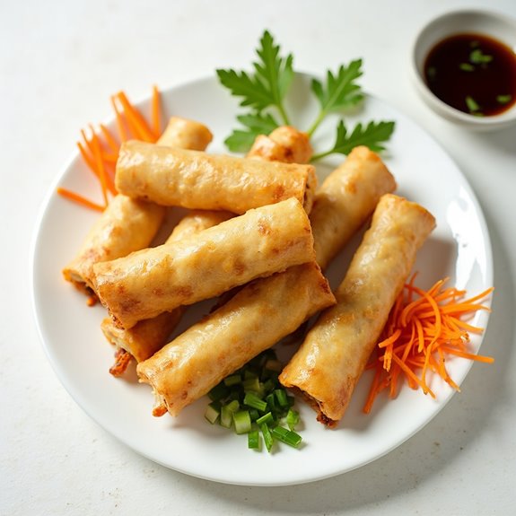 crispy vegetable filled appetizers