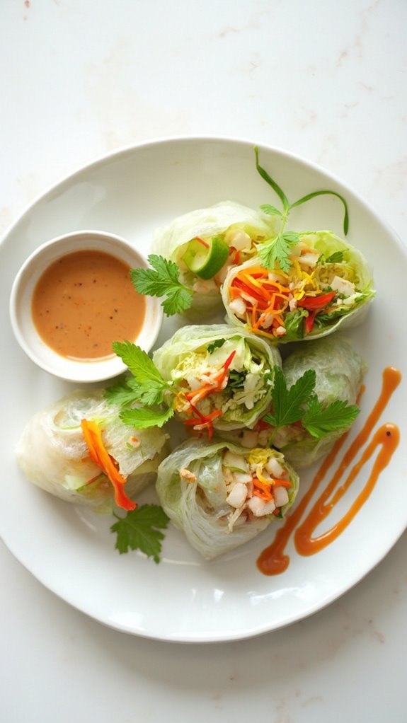 crispy vegetable filled appetizers