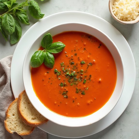 delicious creamy tomato soup