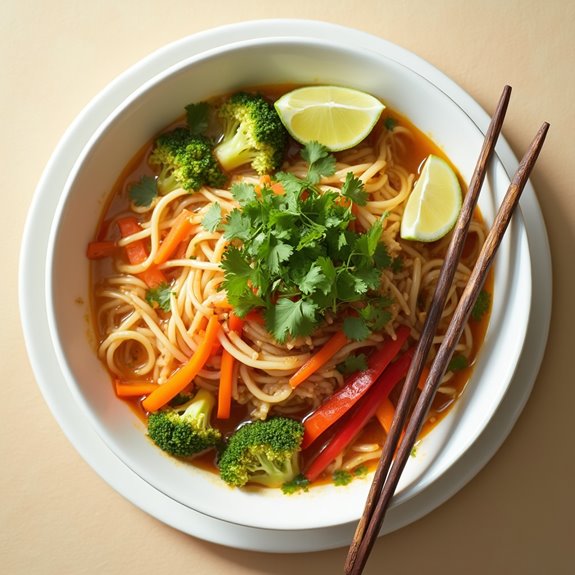 flavorful asian noodle stew