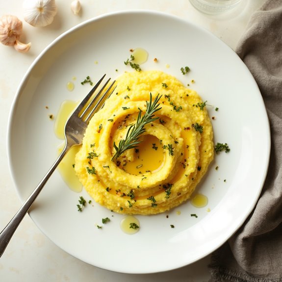 garlic infused herb polenta recipe