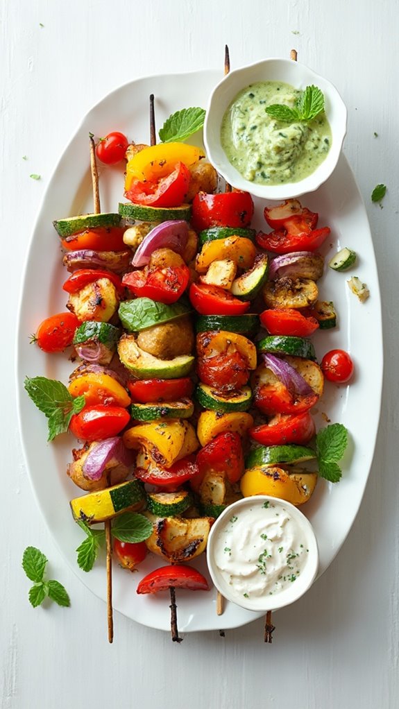 grilled vegetable skewers delight