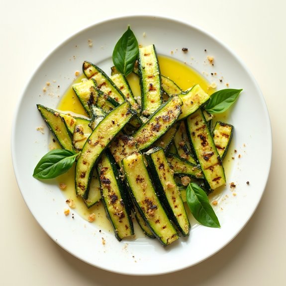 grilled zucchini deliciously prepared