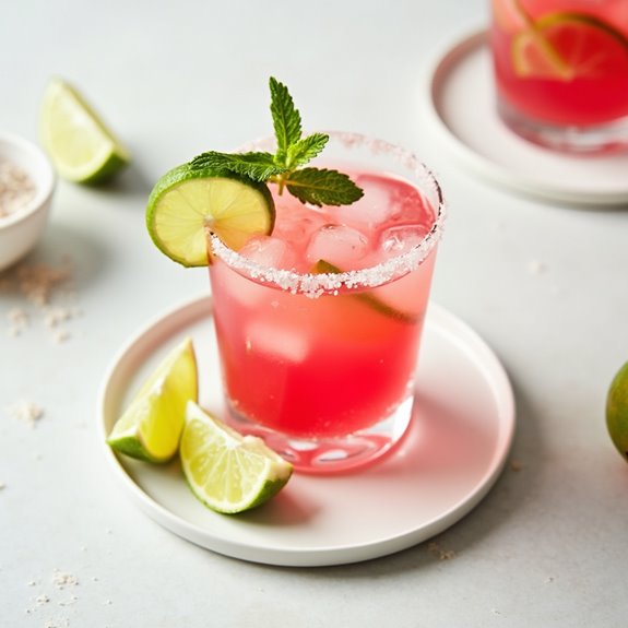 guava flavored margarita cocktail