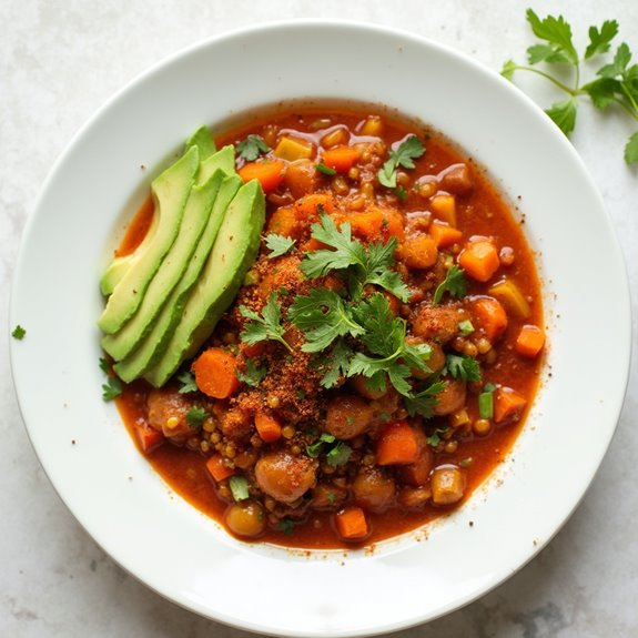 hearty and flavorful chili