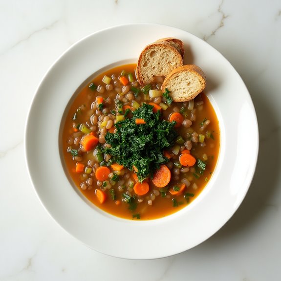 hearty vegetable lentil soup