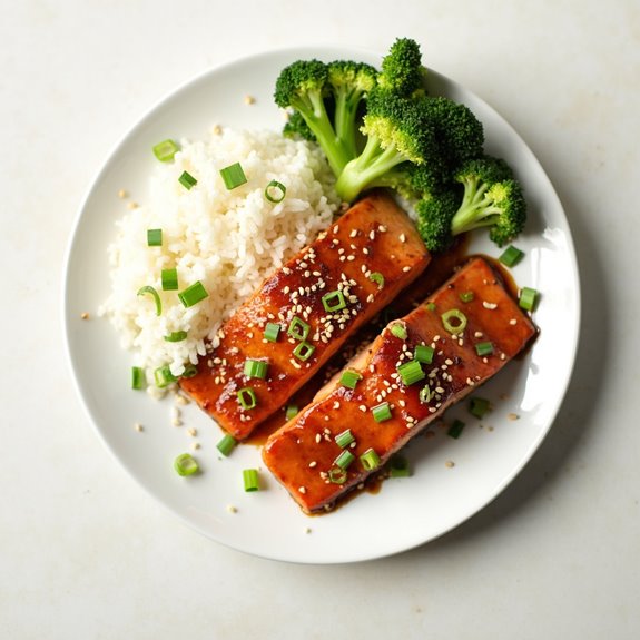 maple soy glazed salmon