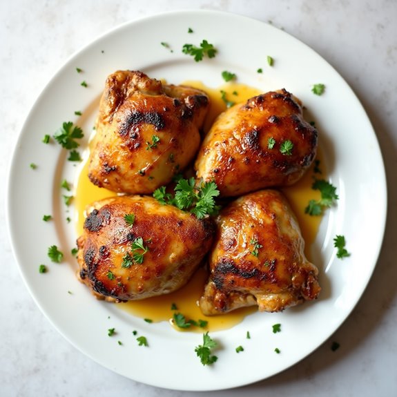 mustard glazed chicken thighs recipe