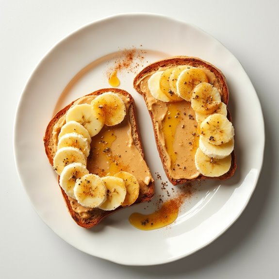 nutty spread on toast