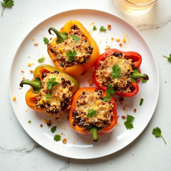 quinoa filled bell pepper recipe