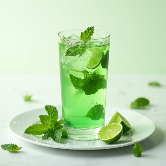 refreshing minty cocktail delight