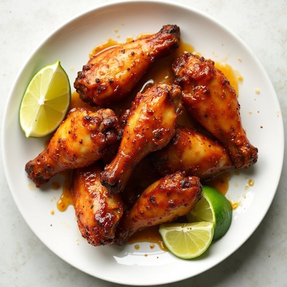 rum infused chicken wings