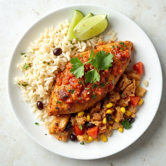 salsa flavored chicken dish