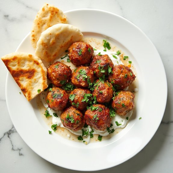 savory mediterranean style meatballs