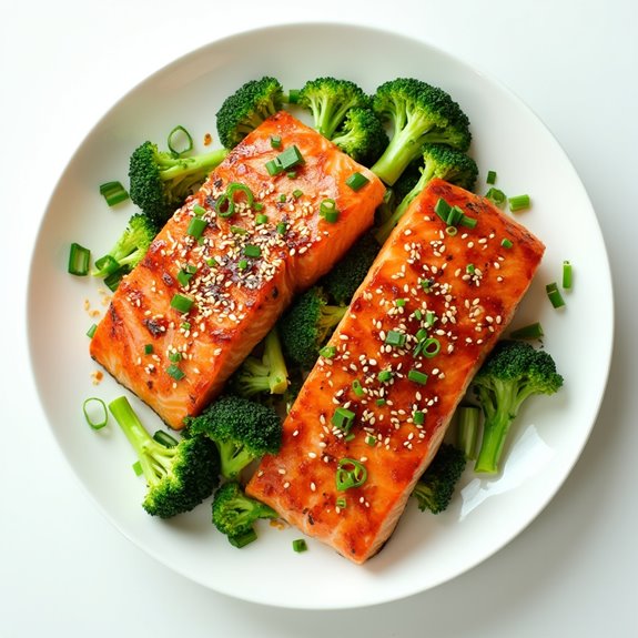 savory sesame coated salmon