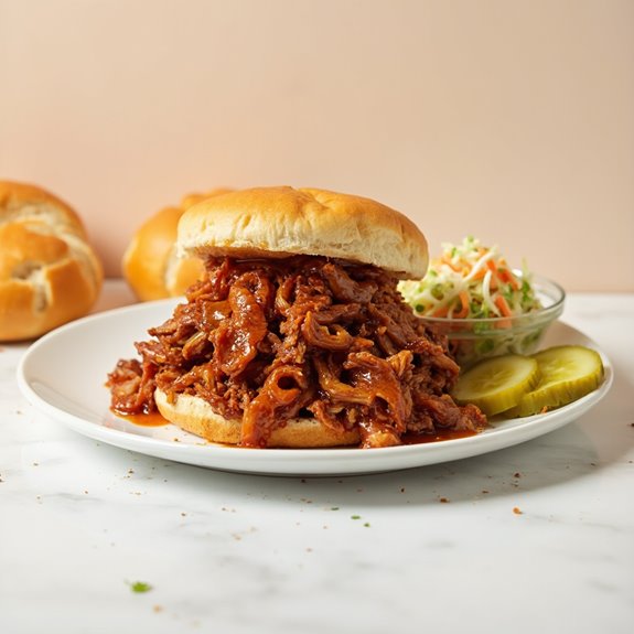 slow cooked shredded pork