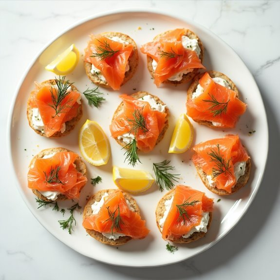 smoked salmon appetizer bites