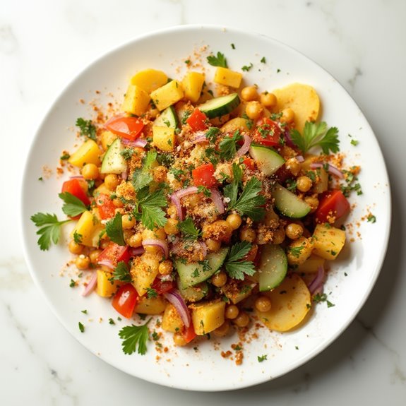 spicy indian street snack