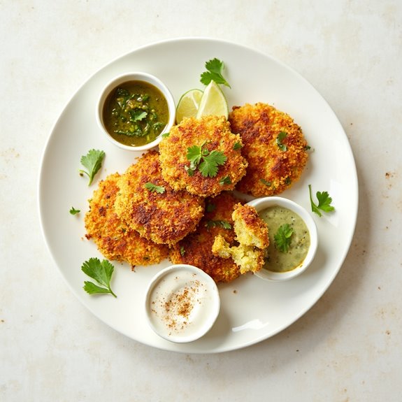 spicy potato fritters delight