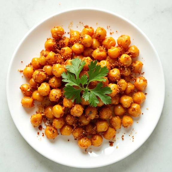 spicy roasted chickpea snacks