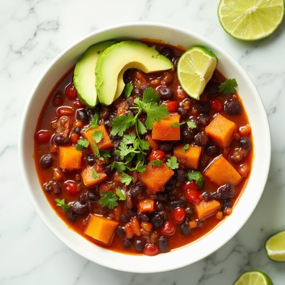 sweet potato black bean chili