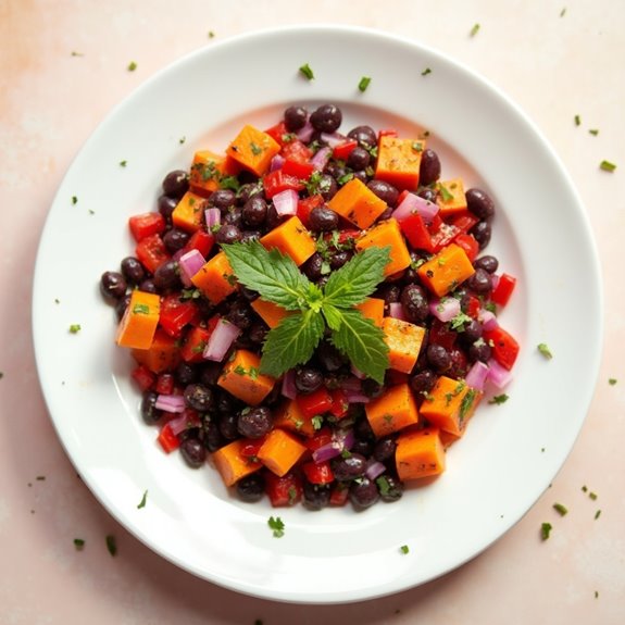 sweet potato black bean salad