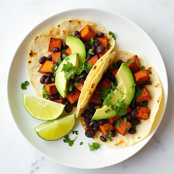 sweet potato black bean tacos