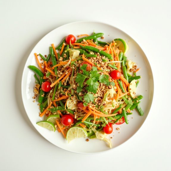 tangy spicy papaya salad