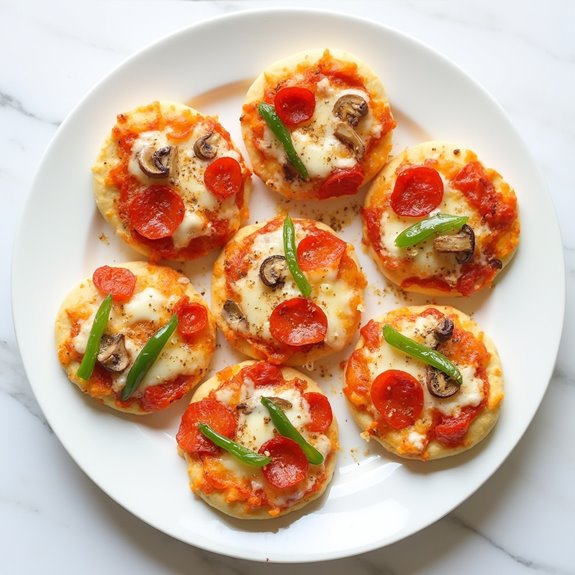 tiny pizzas made easily