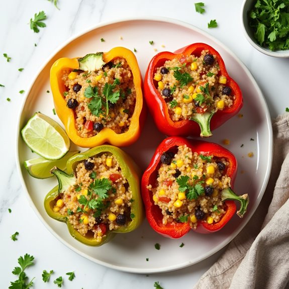 vegan peppers filled delightfully