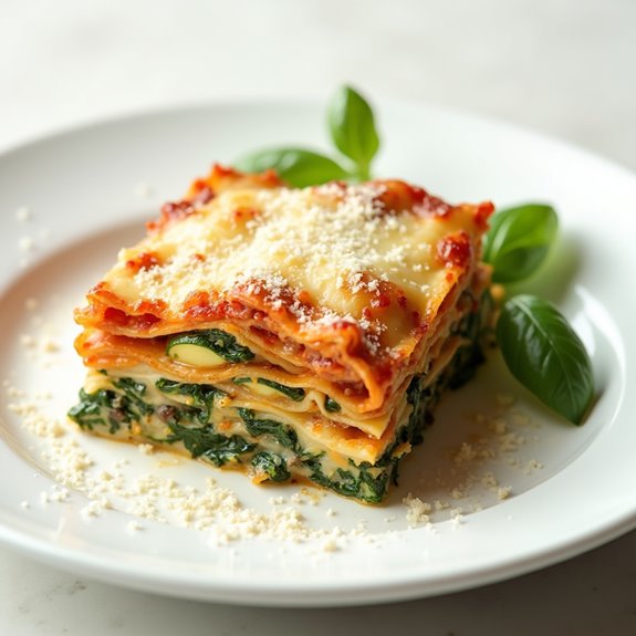 vegetarian layered pasta dish