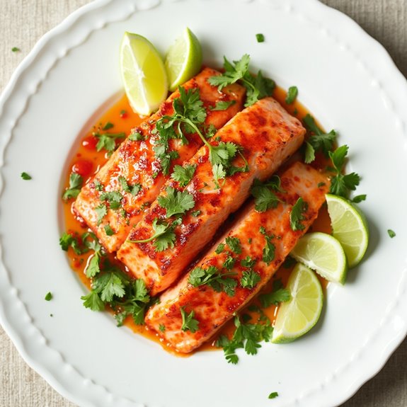 zesty salmon with lime